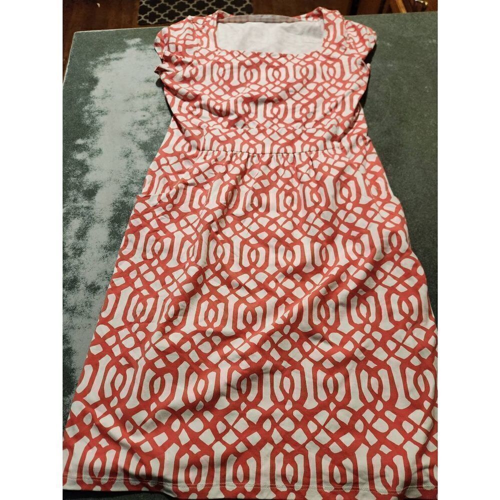 J. McLaughlin red&white Emma dress sz Medium